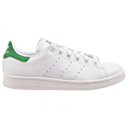 Кроссы adidas Stan Smith Cloud White Green (W) - женская сетка размеров