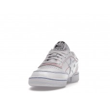 Кроссовки Reebok Club C 85 Bape White Contrast Stitch