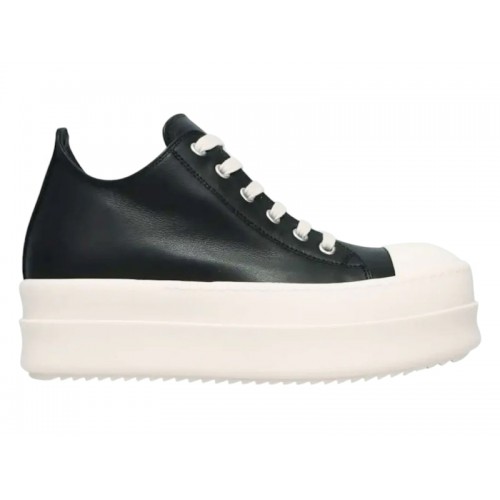 Rick Owens Mega Bumper Low Leather Black Milk (W) - женская сетка размеров