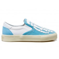 AMIRI Skel Toe Slip On Light Blue/White