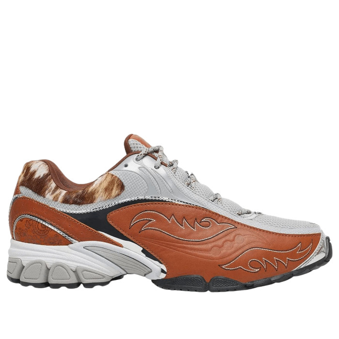 Saucony ProGrid V2 Brown Silver - мужская сетка размеров Saucony ProGrid V2 Brown Silver - мужская сетка размеров
