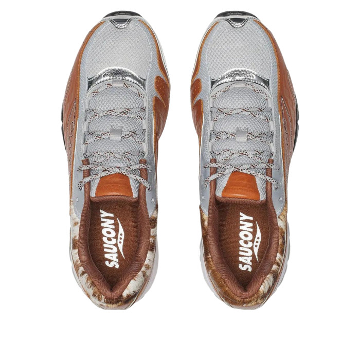 Saucony ProGrid V2 Brown Silver - мужская сетка размеров Saucony ProGrid V2 Brown Silver - мужская сетка размеров