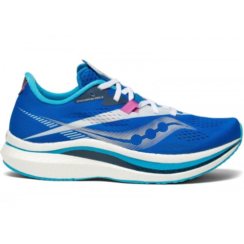 Кроссы Saucony Endorphin Pro 2 Royal (W) - женская сетка размеров