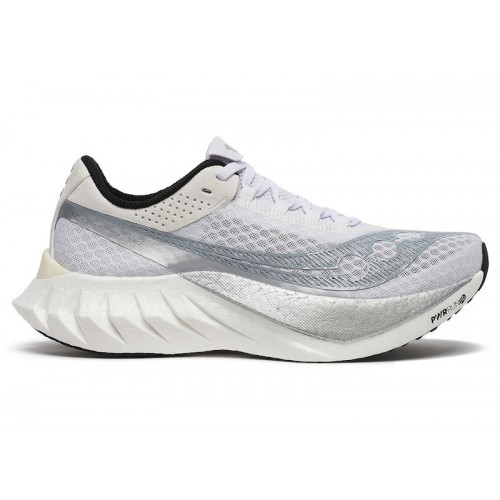 Кроссы Saucony Endorphin Pro 4 White Silver (W) - женская сетка размеров