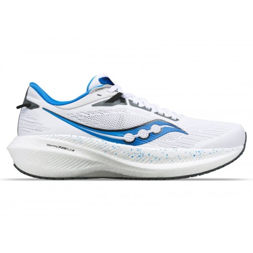 Кроссы Saucony Triumph 21 White Cobalt - мужская сетка размеров