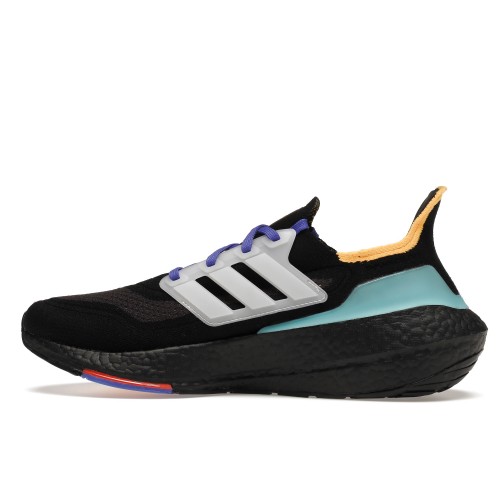 Кроссы adidas Ultra Boost 21 Pulse Aqua Black - мужская сетка размеров