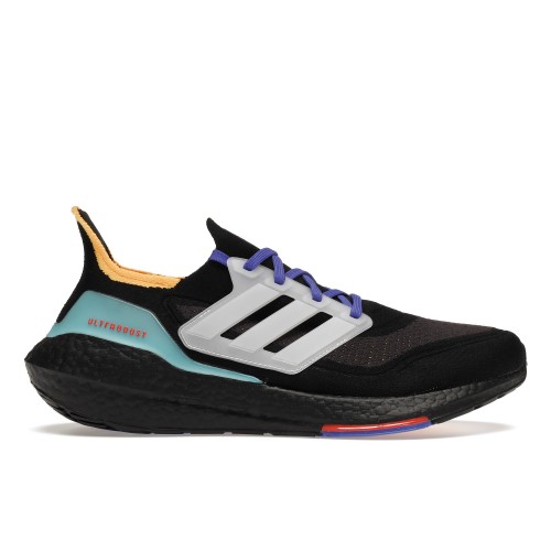Кроссы adidas Ultra Boost 21 Pulse Aqua Black - мужская сетка размеров