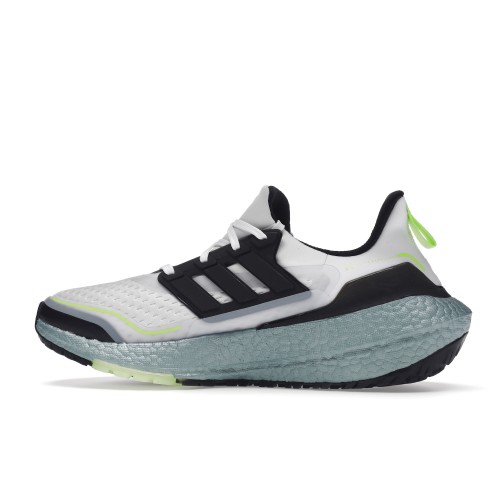 Кроссы adidas Ultra Boost 21 Cold.Rdy White Signal Green - мужская сетка размеров