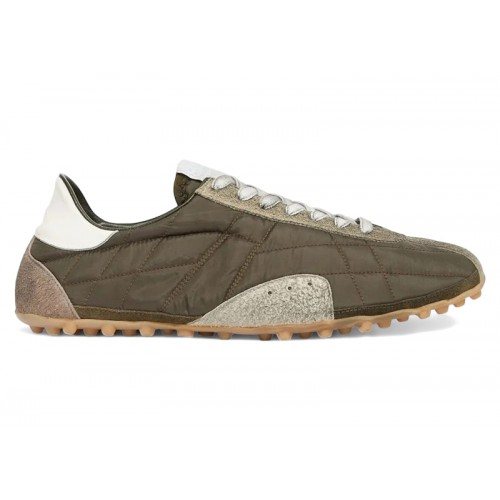 Кроссы Maison Margiela Sprinters Low Dark Green White - мужская сетка размеров
