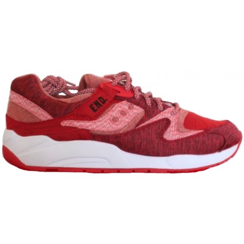 Кроссы Saucony Grid 9000 End Red Noise - мужская сетка размеров