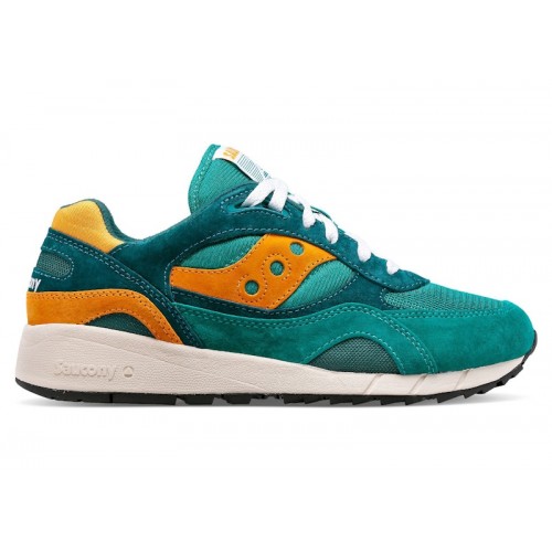 Кроссы Saucony Shadow 6000 Green Orange - мужская сетка размеров