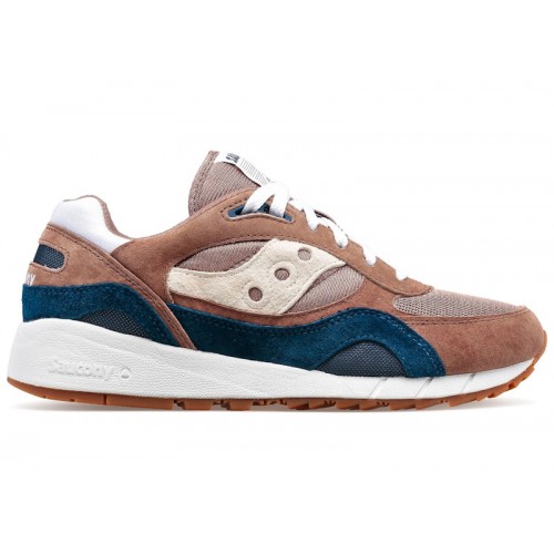 Кроссы Saucony Shadow 6000 Brown Navy - мужская сетка размеров