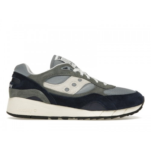 Кроссы Saucony Shadow 6000 Grey Navy - мужская сетка размеров