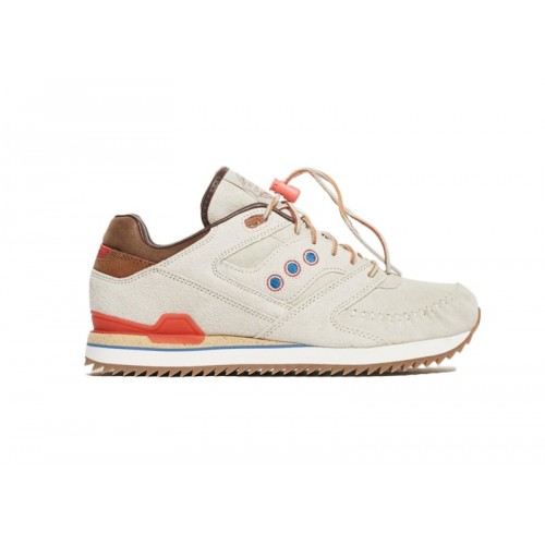 Кроссы Saucony Courageous Moc Lapstone & Hammer Two Rivers Bone White - мужская сетка размеров
