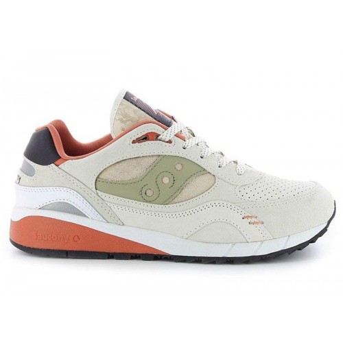 Кроссы Saucony Shadow 6000 Cream Orange - мужская сетка размеров