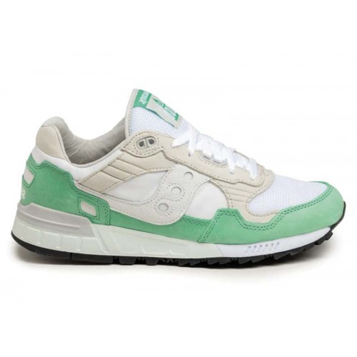 Кроссы Saucony Shadow 5000 White Green - мужская сетка размеров