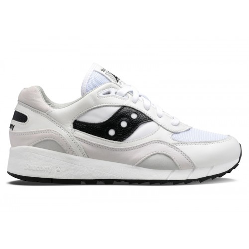 Кроссы Saucony Shadow 6000 White Black - мужская сетка размеров