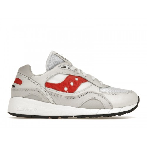 Кроссы Saucony Shadow 6000 White Red - мужская сетка размеров