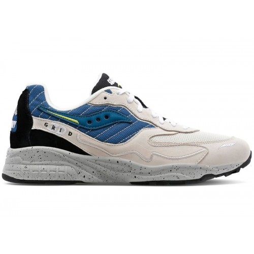 Кроссы Saucony 3D Grid Hurricane Cream Blue - мужская сетка размеров