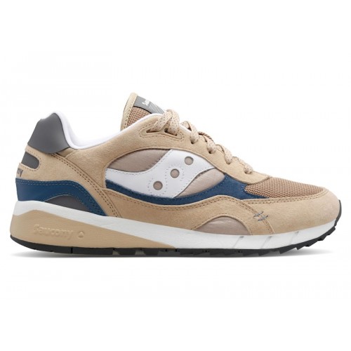 Кроссы Saucony Shadow 6000 Premium Sand Navy - мужская сетка размеров