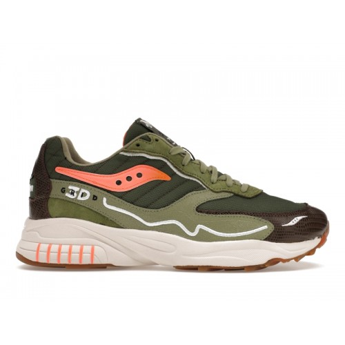 Кроссы Saucony 3D Grid Hurricane Maybe Tomorrow Tortoise - мужская сетка размеров