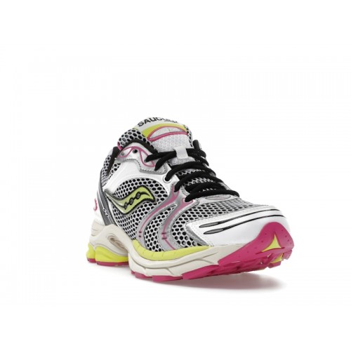 Saucony ProGrid Triumph 4 White Fluo Pink - мужская сетка размеров