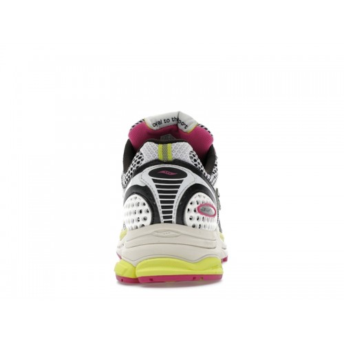 Saucony ProGrid Triumph 4 White Fluo Pink - мужская сетка размеров