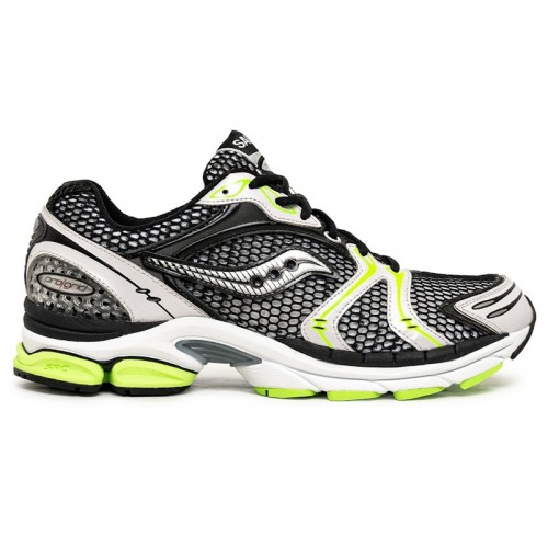 Кроссы Saucony ProGrid Triumph 4 Black Speed Green - мужская сетка размеров