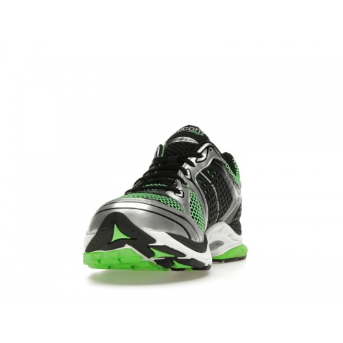 Кроссы Saucony ProGrid Triumph 4 Green Silver Black - мужская сетка размеров