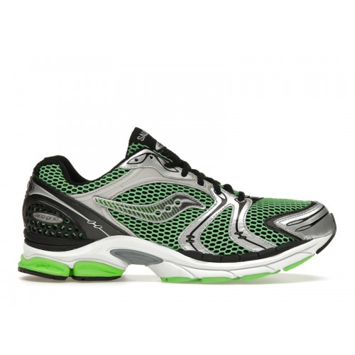 Кроссы Saucony ProGrid Triumph 4 Green Silver Black - мужская сетка размеров