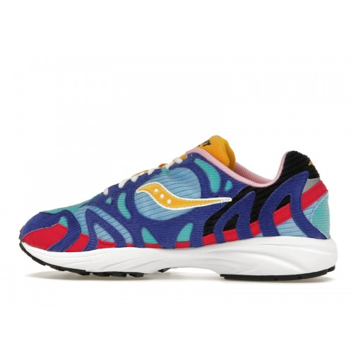 Кроссы Saucony Grid Azura 2000 Corduroy Patchwork Multi-Color - мужская сетка размеров