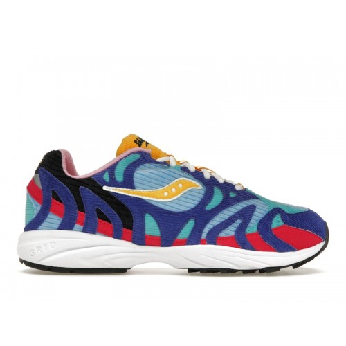 Кроссы Saucony Grid Azura 2000 Corduroy Patchwork Multi-Color - мужская сетка размеров