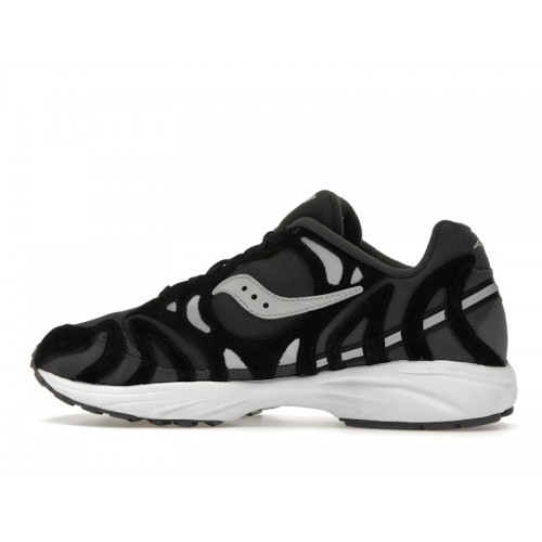 Кроссы Saucony Grid Azura 2000 Premium Black Silver - мужская сетка размеров