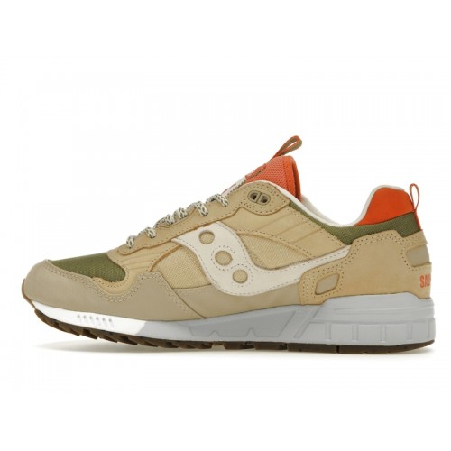 Кроссы Saucony Shadow 5000 Khaki Orange Green - мужская сетка размеров