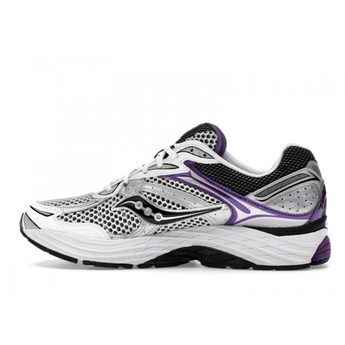 Saucony ProGrid Omni 9 White Black Silver Purple - мужская сетка размеров