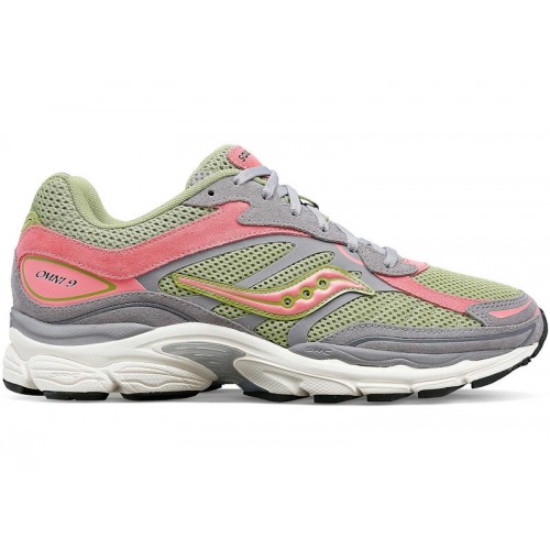 Кроссы Saucony ProGrid Omni 9 Premium Grey Green Pink - мужская сетка размеров