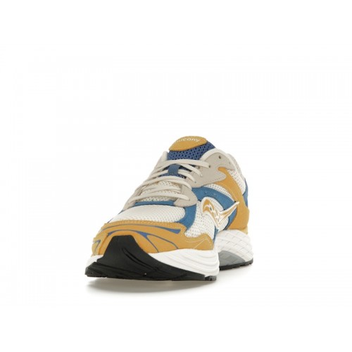 Кроссы Saucony ProGrid Omni 9 Premium Cream Yellow Royal Blue - мужская сетка размеров