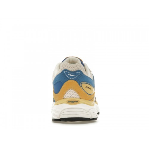 Кроссы Saucony ProGrid Omni 9 Premium Cream Yellow Royal Blue - мужская сетка размеров