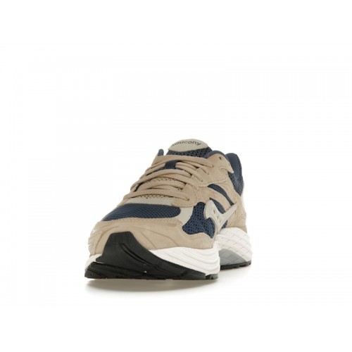 Кроссы Saucony ProGrid Omni 9 Premium Beige Navy Blue - мужская сетка размеров