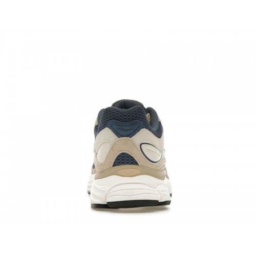 Кроссы Saucony ProGrid Omni 9 Premium Beige Navy Blue - мужская сетка размеров