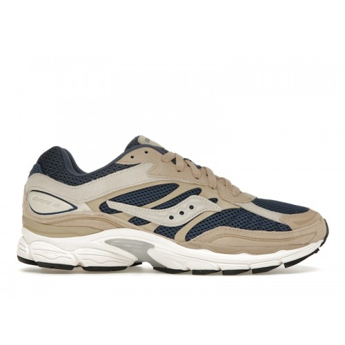 Кроссы Saucony ProGrid Omni 9 Premium Beige Navy Blue - мужская сетка размеров