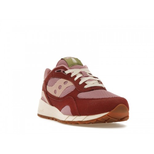 Кроссы Saucony Shadow 6000 Mushroom Burgundy - мужская сетка размеров