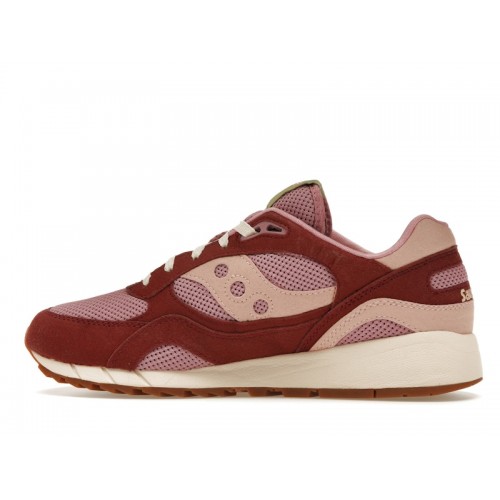 Кроссы Saucony Shadow 6000 Mushroom Burgundy - мужская сетка размеров