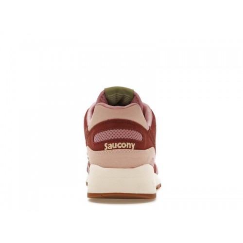 Кроссы Saucony Shadow 6000 Mushroom Burgundy - мужская сетка размеров