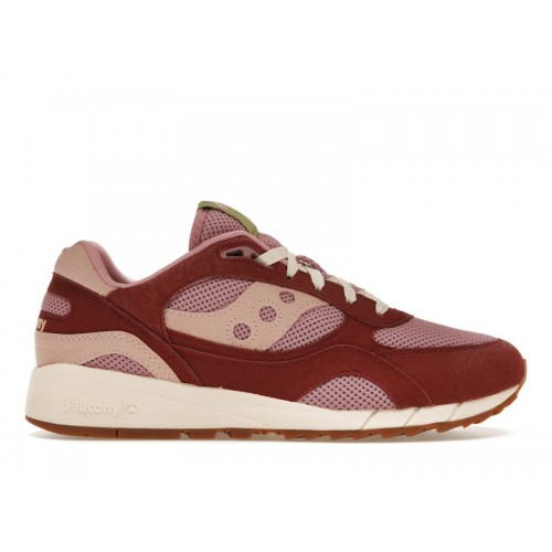 Кроссы Saucony Shadow 6000 Mushroom Burgundy - мужская сетка размеров