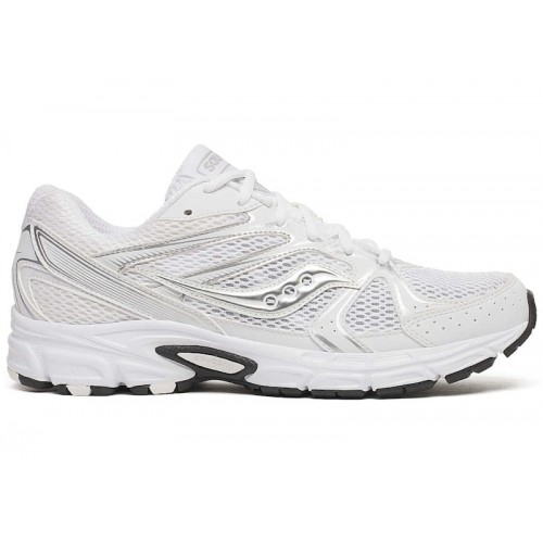 Saucony Grid Ride Millennium White Silver Black - мужская сетка размеров