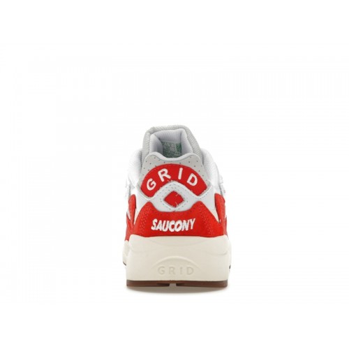 Кроссы Saucony Grid Shadow 2 Ivy Prep White Red - мужская сетка размеров