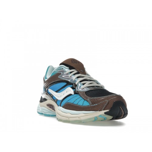 Saucony ProGrid Omni 9 Footpatrol Blue Brown - мужская сетка размеров