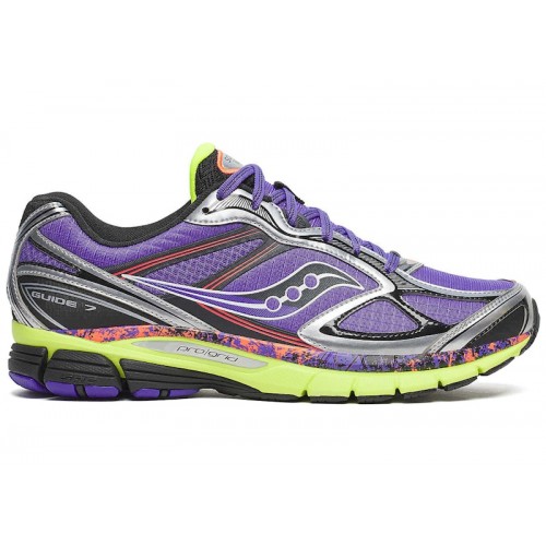 Saucony ProGrid Guide 7 Purple Citron - мужская сетка размеров