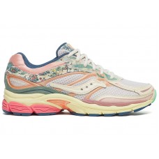 Saucony ProGrid Omni 9 Floral Beige Blue